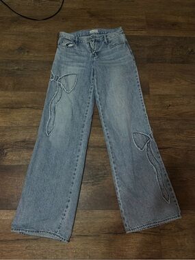 PacSun Casey low rise baggy bow jeans
